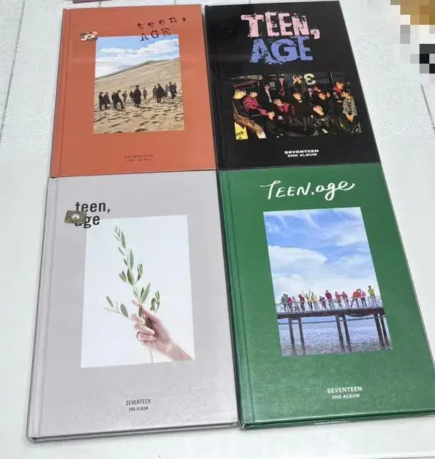 4개 일괄 가격 / 세븐틴 초판 박수 TEENAGE 개봉앨범 판매 양도